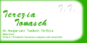 terezia tomasch business card