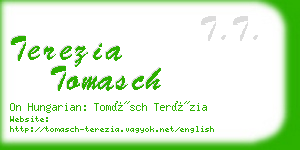terezia tomasch business card